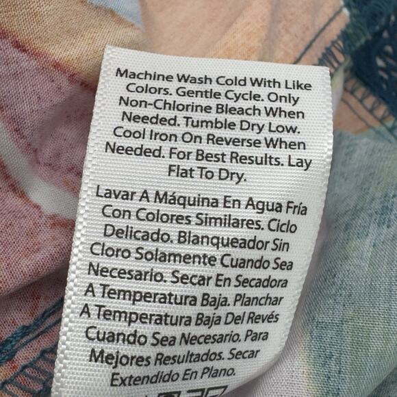 Tiered Maxi Skirt Convertible Dress S Floral Colorful Beach Boho Tropical Hippie - Picture 9 of 12